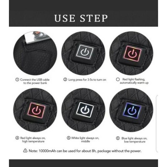 Heated Vest Warm Smart Electric USB Jacket Men Women Heating Thermal Medium - Picture 2 of 11